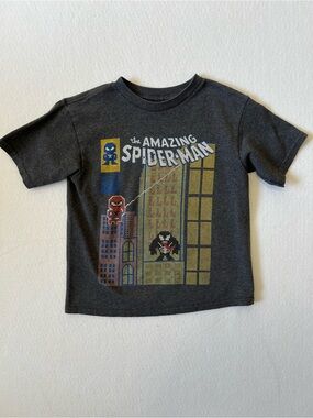 Marvel Spider-Man Venom Pixel Graphic Tee Youth S Y2K Retro Gaming
